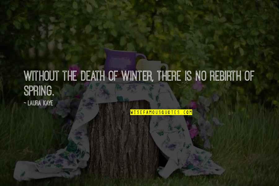 Heart Swell Quotes By Laura Kaye: Without the death of winter, there is no