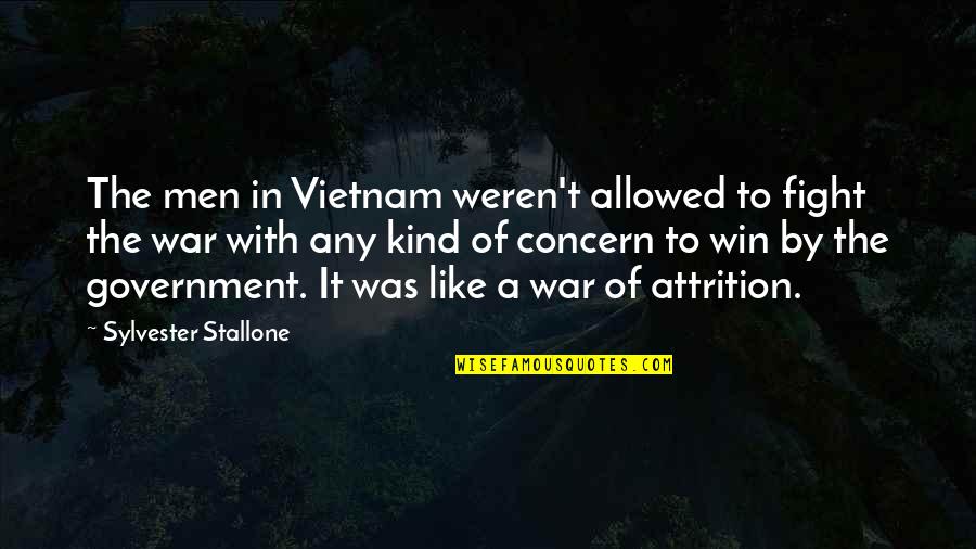 Hebraic Quotes By Sylvester Stallone: The men in Vietnam weren't allowed to fight