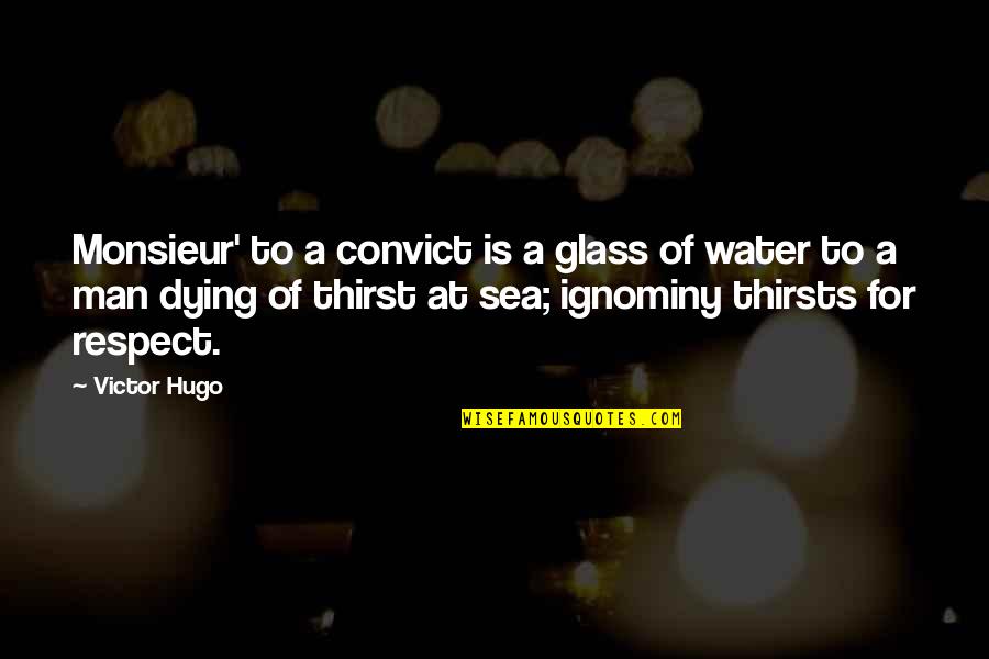 Heliocentrism Timeline Quotes By Victor Hugo: Monsieur' to a convict is a glass of