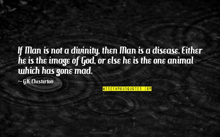 Hellacious Acres Quotes By G.K. Chesterton: If Man is not a divinity, then Man