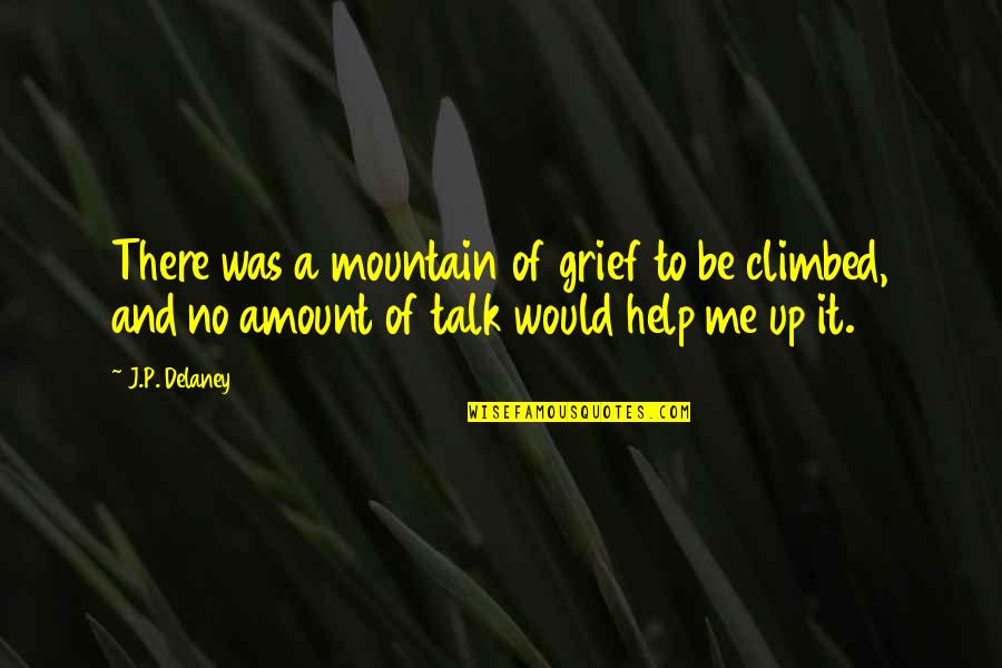 Help With Grief Quotes By J.P. Delaney: There was a mountain of grief to be