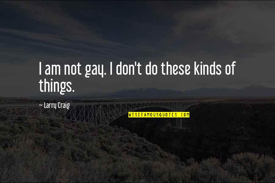 Hermsen Rental Quotes By Larry Craig: I am not gay. I don't do these