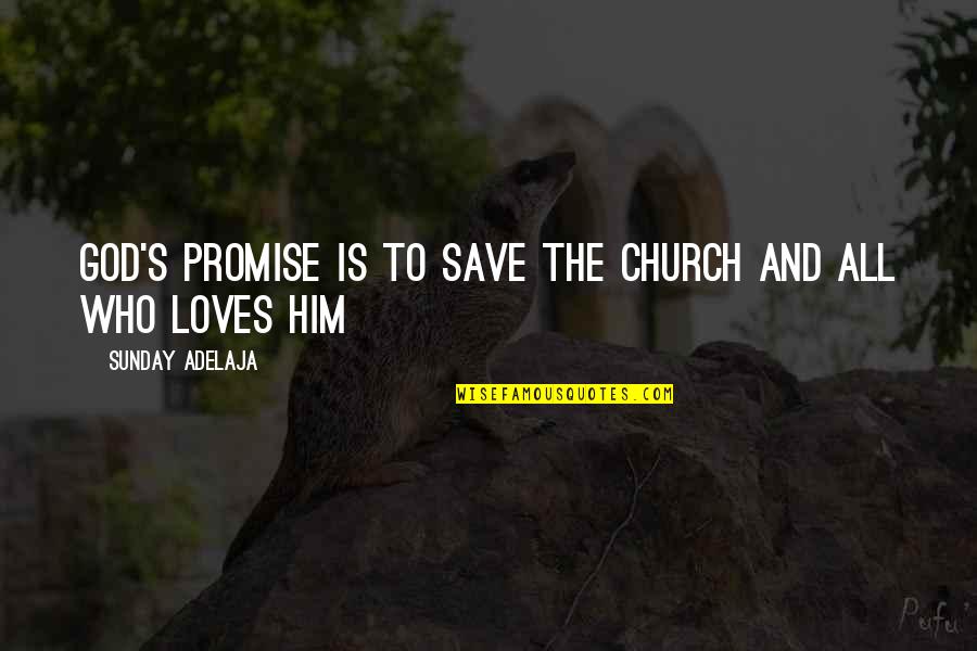 Hot Outside Funny Quotes By Sunday Adelaja: God's promise is to save the church and