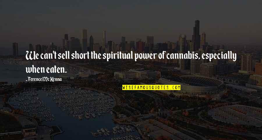 House Lands On Wicked Quotes By Terence McKenna: We can't sell short the spiritual power of