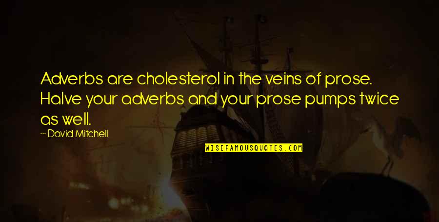 How Your Life Can Change In A Second Quotes By David Mitchell: Adverbs are cholesterol in the veins of prose.