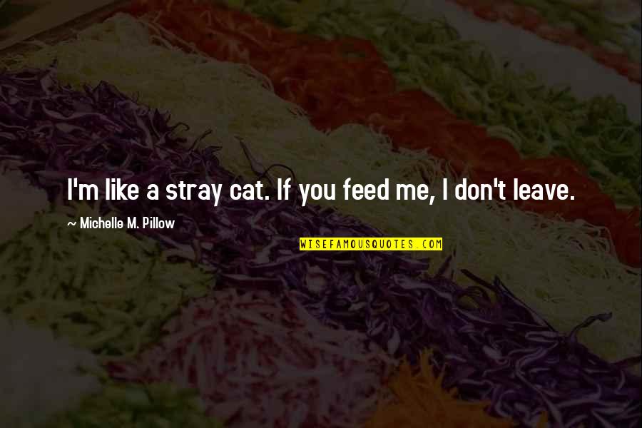 Humorous Food Quotes By Michelle M. Pillow: I'm like a stray cat. If you feed