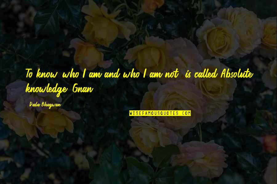 I Am Not Quotes By Dada Bhagwan: To know 'who I am and who I