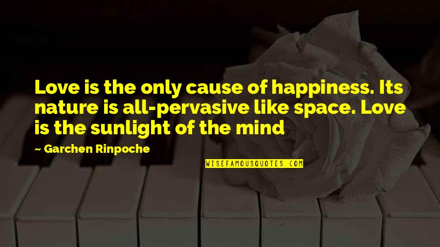 I Like My Nature Quotes By Garchen Rinpoche: Love is the only cause of happiness. Its