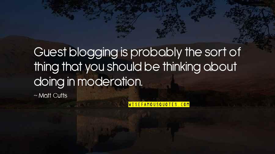 Iesirea Rusiei Quotes By Matt Cutts: Guest blogging is probably the sort of thing