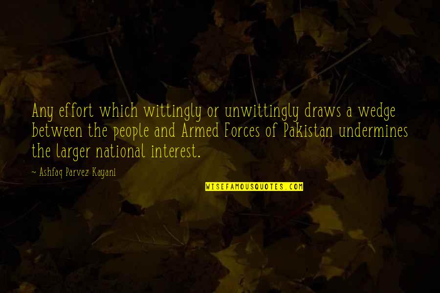 If I Had One Wish Love Quotes By Ashfaq Parvez Kayani: Any effort which wittingly or unwittingly draws a