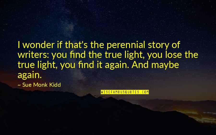 If I Lose You Quotes By Sue Monk Kidd: I wonder if that's the perennial story of