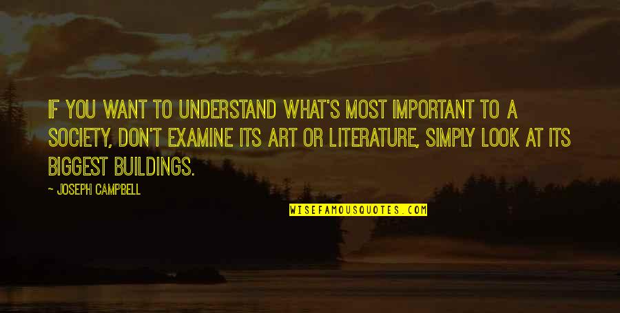 If You Don't Understand Quotes By Joseph Campbell: If you want to understand what's most important