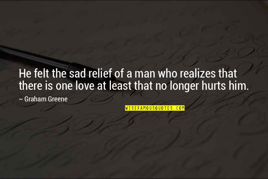 If You Love Your Man Quotes By Graham Greene: He felt the sad relief of a man