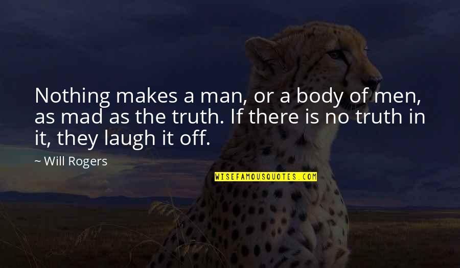 Images For My Family Quotes By Will Rogers: Nothing makes a man, or a body of