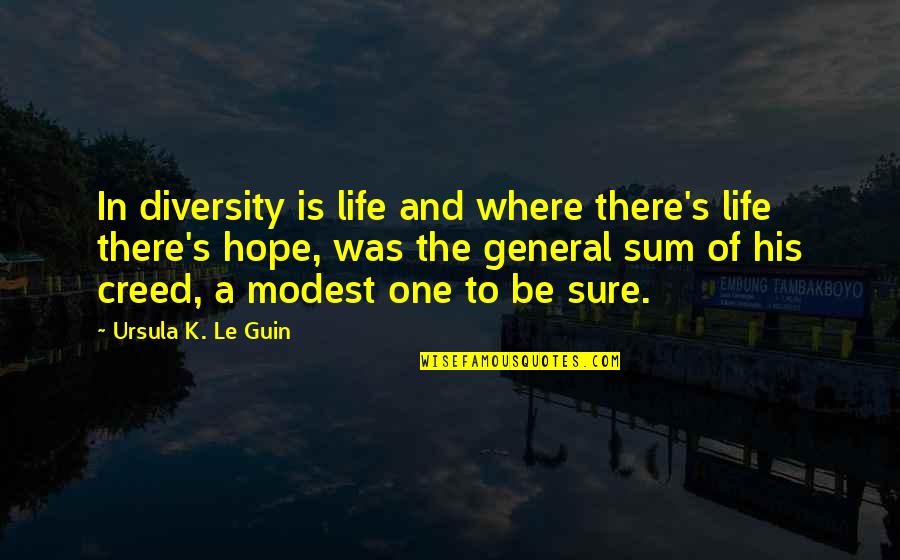 Implausible Define Quotes By Ursula K. Le Guin: In diversity is life and where there's life