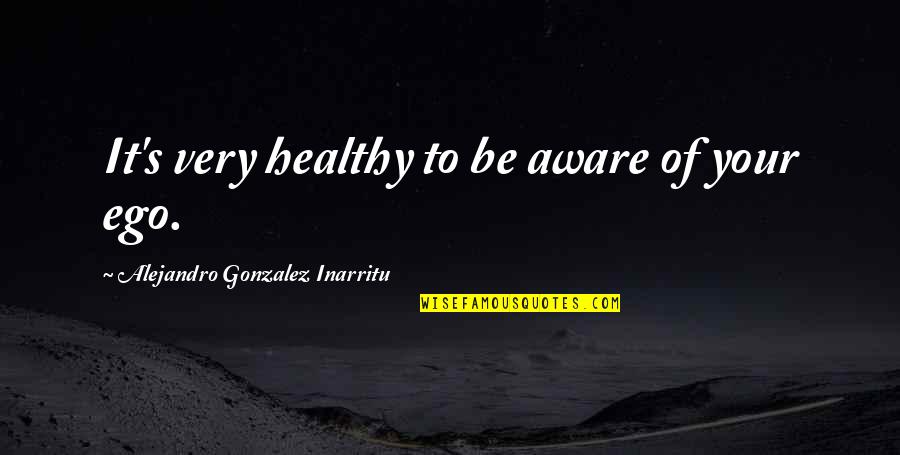 Inarritu Alejandro Quotes By Alejandro Gonzalez Inarritu: It's very healthy to be aware of your