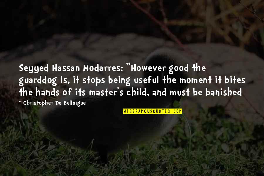 Incarnation Bible Quotes By Christopher De Bellaigue: Seyyed Hassan Modarres: "However good the guarddog is,