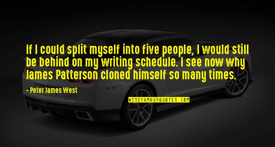 Indie Author Quotes By Peter James West: If I could split myself into five people,