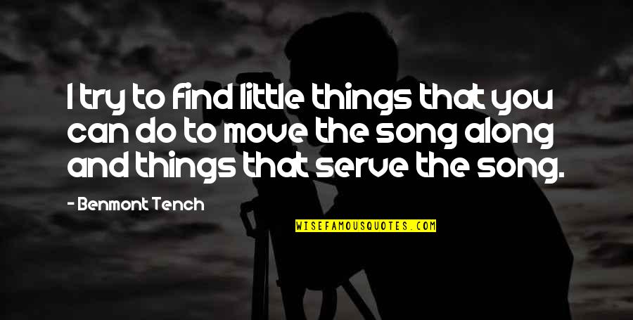 Interahamwe Video Quotes By Benmont Tench: I try to find little things that you