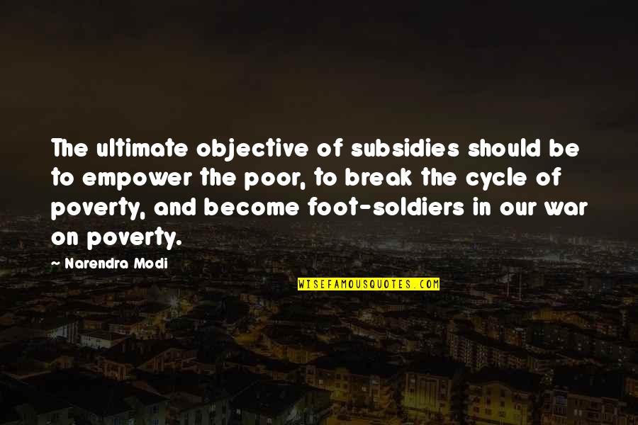 Intifadas Quotes By Narendra Modi: The ultimate objective of subsidies should be to