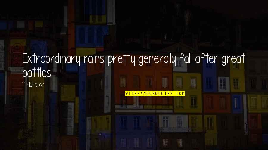 Invader Zim Waffle Quotes By Plutarch: Extraordinary rains pretty generally fall after great battles.