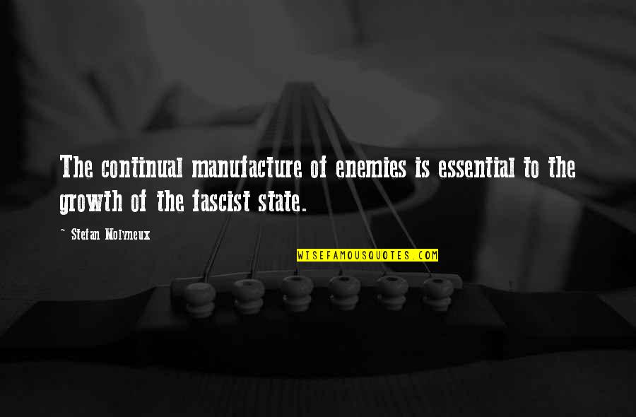 Ippoliti Fabric White And Blue Quotes By Stefan Molyneux: The continual manufacture of enemies is essential to