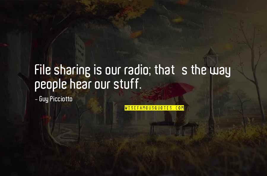 Ivany Jamaica Quotes By Guy Picciotto: File sharing is our radio; that's the way