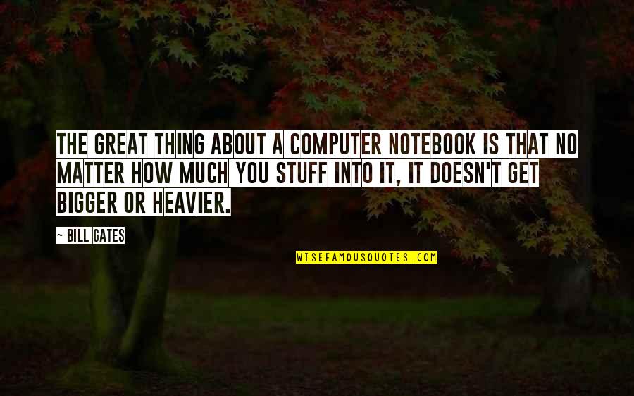 J. Dwight Pentecost Quotes By Bill Gates: The great thing about a computer notebook is