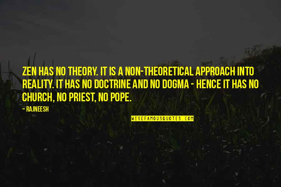 Jailson Png Quotes By Rajneesh: Zen has no theory. It is a non-theoretical