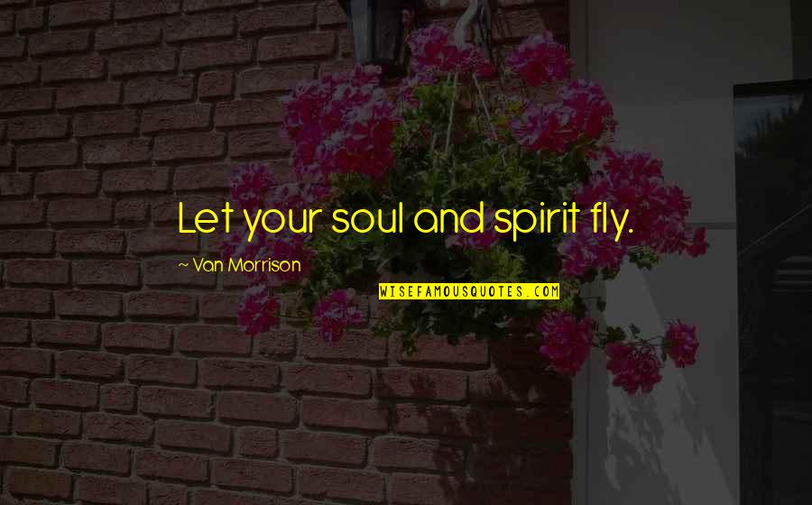 Jeannotte Md Quotes By Van Morrison: Let your soul and spirit fly.