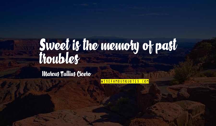 Jeggings Quotes By Marcus Tullius Cicero: Sweet is the memory of past troubles.