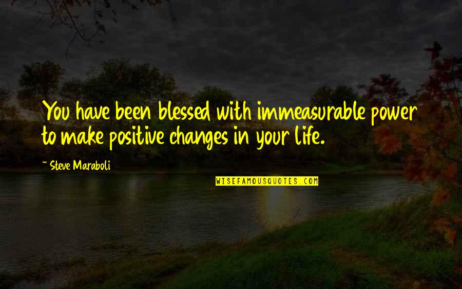 Jethro Tull Song Quotes By Steve Maraboli: You have been blessed with immeasurable power to