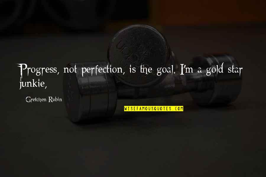 Jobbie Nooner Quotes By Gretchen Rubin: Progress, not perfection, is the goal. I'm a