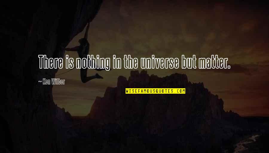 Joe Suggs Quotes By Ken Wilber: There is nothing in the universe but matter.