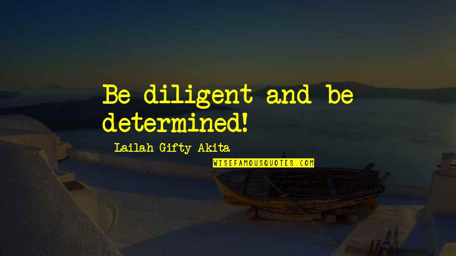 John Baker Celebrate Recovery Quotes By Lailah Gifty Akita: Be diligent and be determined!