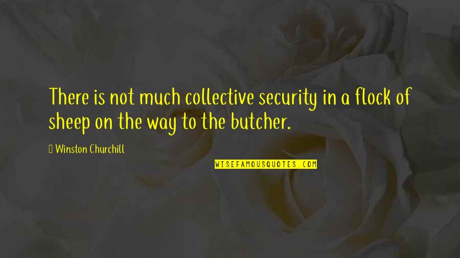 John Brown Bloodshed Quote Quotes By Winston Churchill: There is not much collective security in a