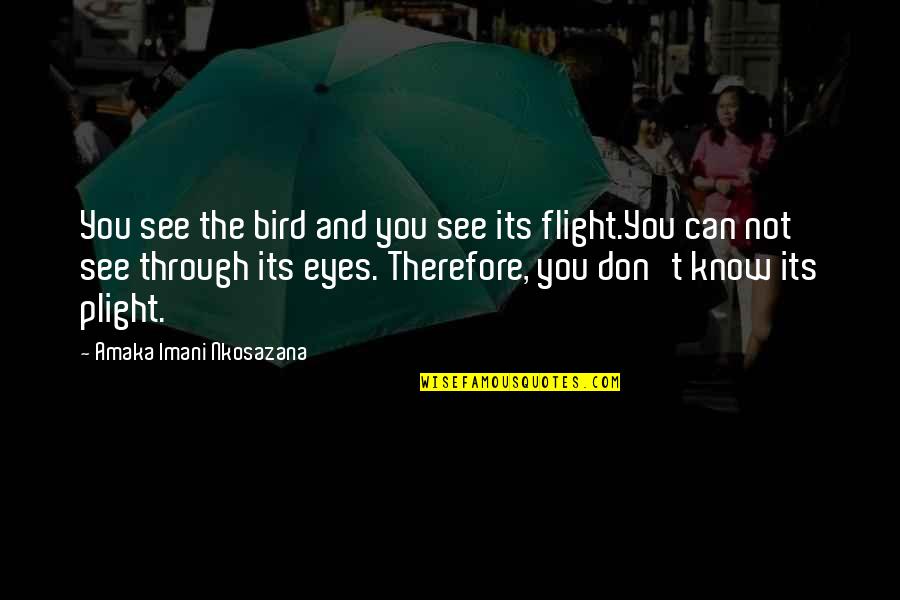 Joy Love Peace Quotes By Amaka Imani Nkosazana: You see the bird and you see its