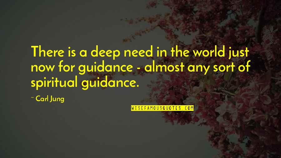 Just For Now Quotes By Carl Jung: There is a deep need in the world