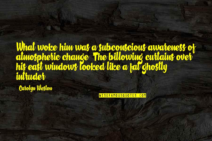 Just Woke Up Like This Quotes By Carolyn Weston: What woke him was a subconscious awareness of