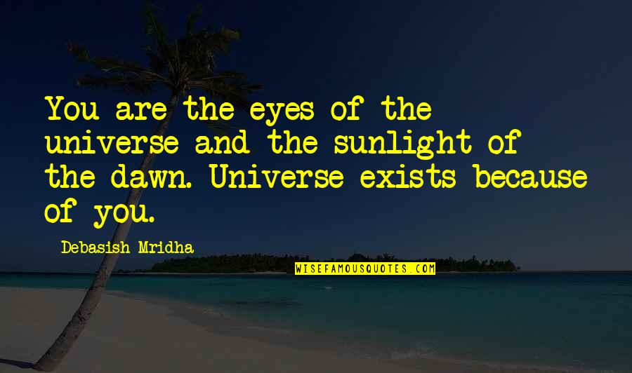 Jvla Wiki Quotes By Debasish Mridha: You are the eyes of the universe and