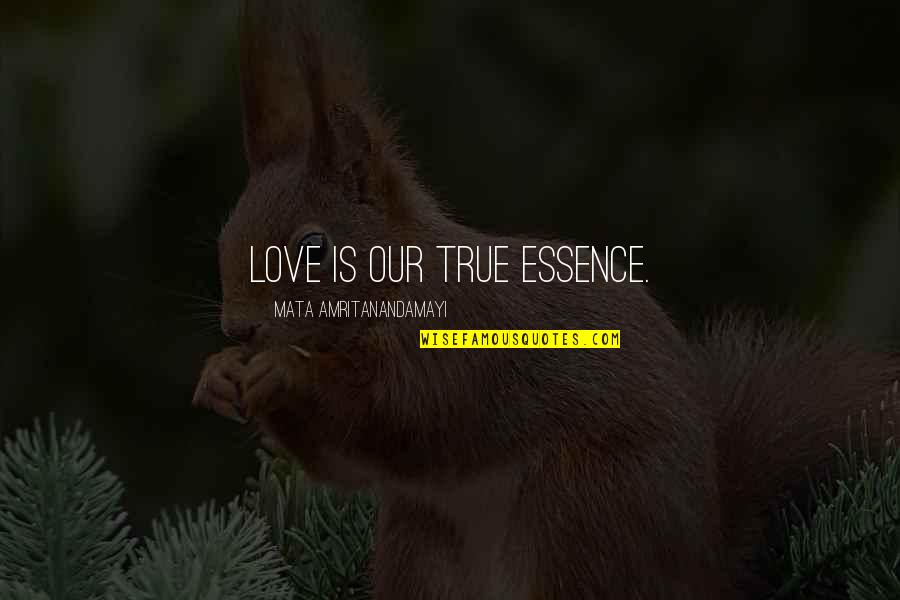 Kakavas Kostas Quotes By Mata Amritanandamayi: Love is our true essence.