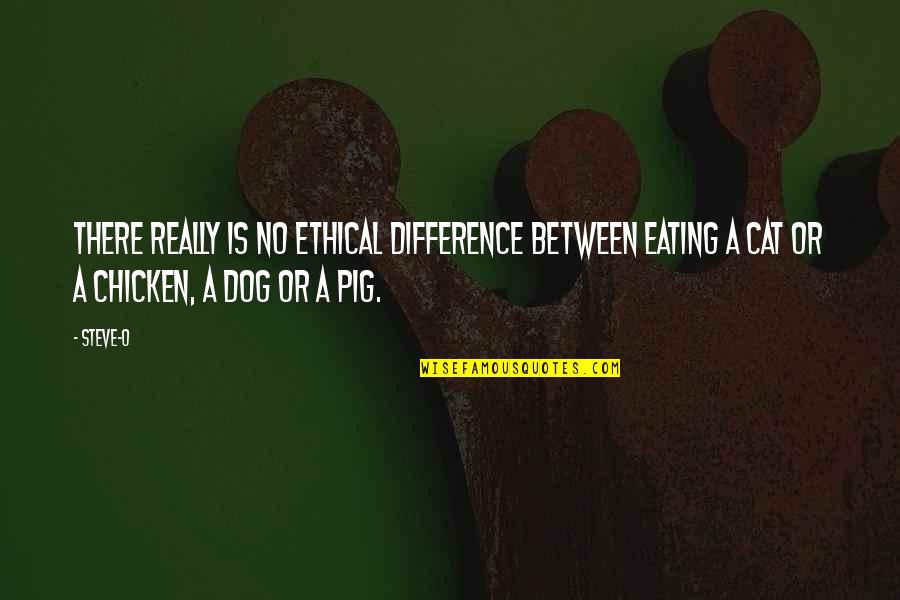 Kaluwara Quotes By Steve-O: There really is no ethical difference between eating