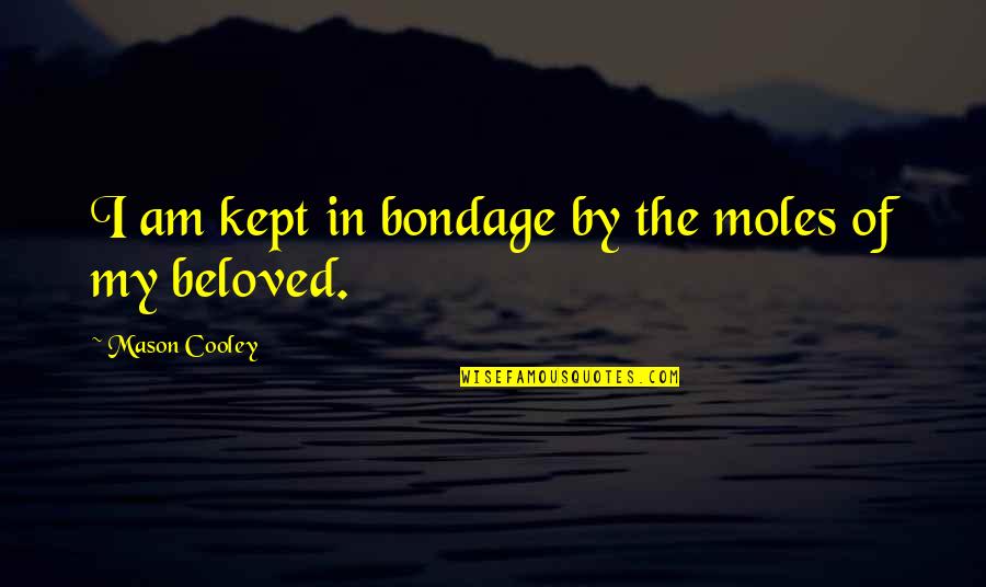 Kamala Das Quotes By Mason Cooley: I am kept in bondage by the moles