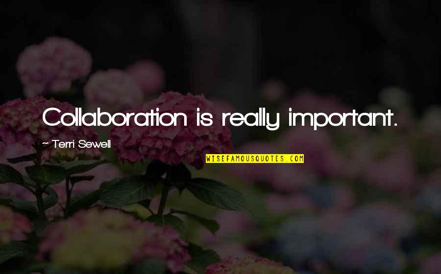 Kampala Quotes By Terri Sewell: Collaboration is really important.