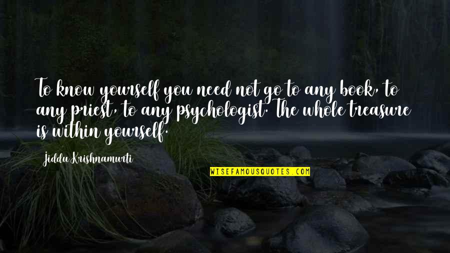 Kapelos Diesel Quotes By Jiddu Krishnamurti: To know yourself you need not go to