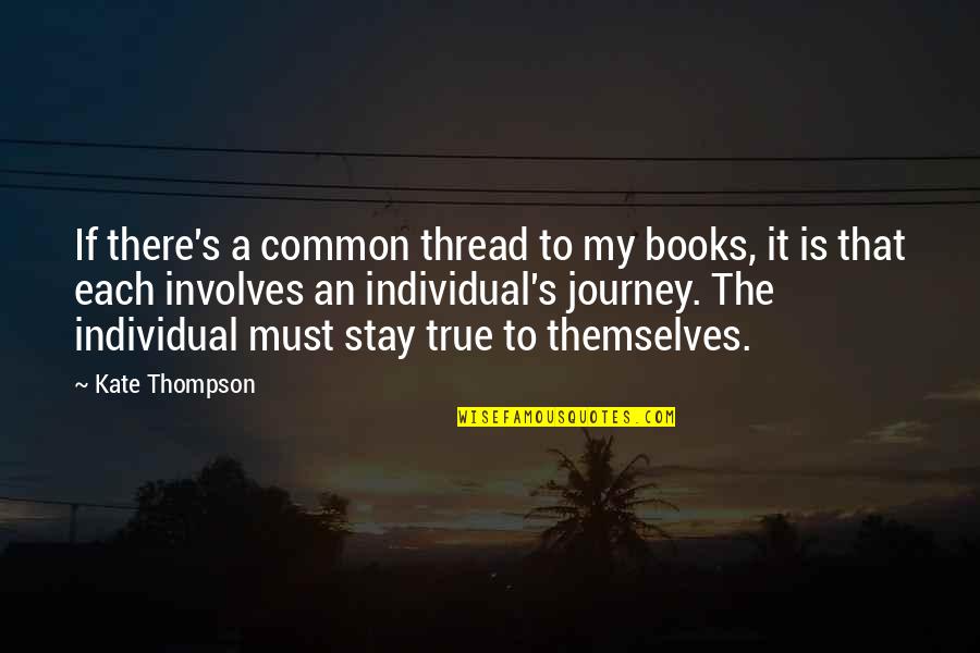 Kate's Quotes By Kate Thompson: If there's a common thread to my books,