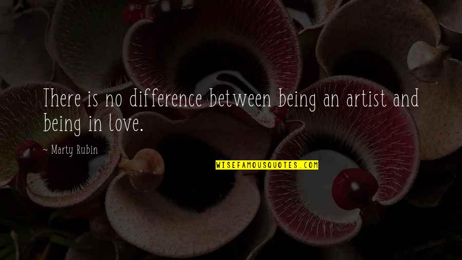 Keep Pushing Yourself Fitness Quotes By Marty Rubin: There is no difference between being an artist