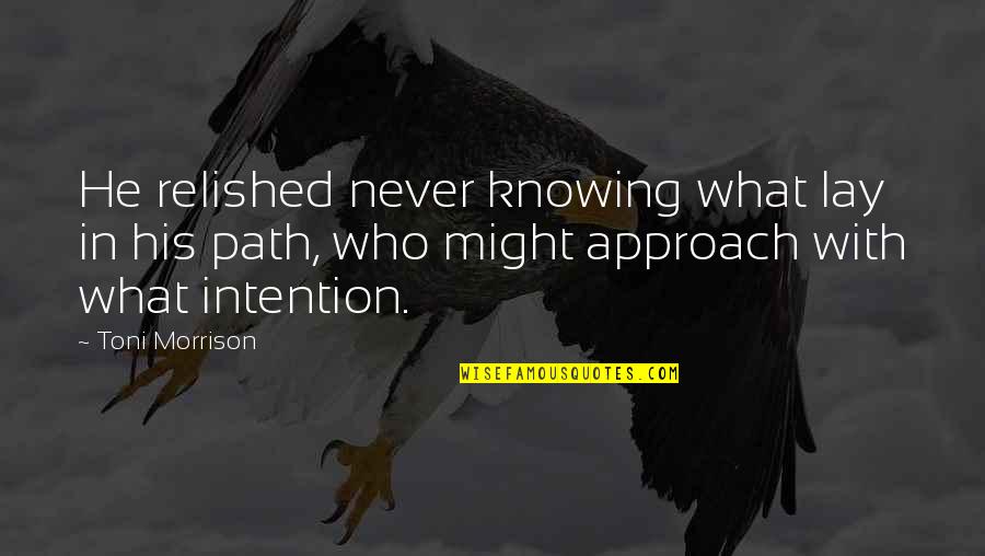 Kehilangan Seseorang Quotes By Toni Morrison: He relished never knowing what lay in his