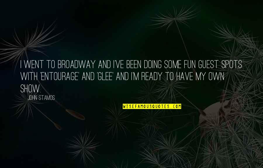 Kemping Bicikli Quotes By John Stamos: I went to Broadway and I've been doing