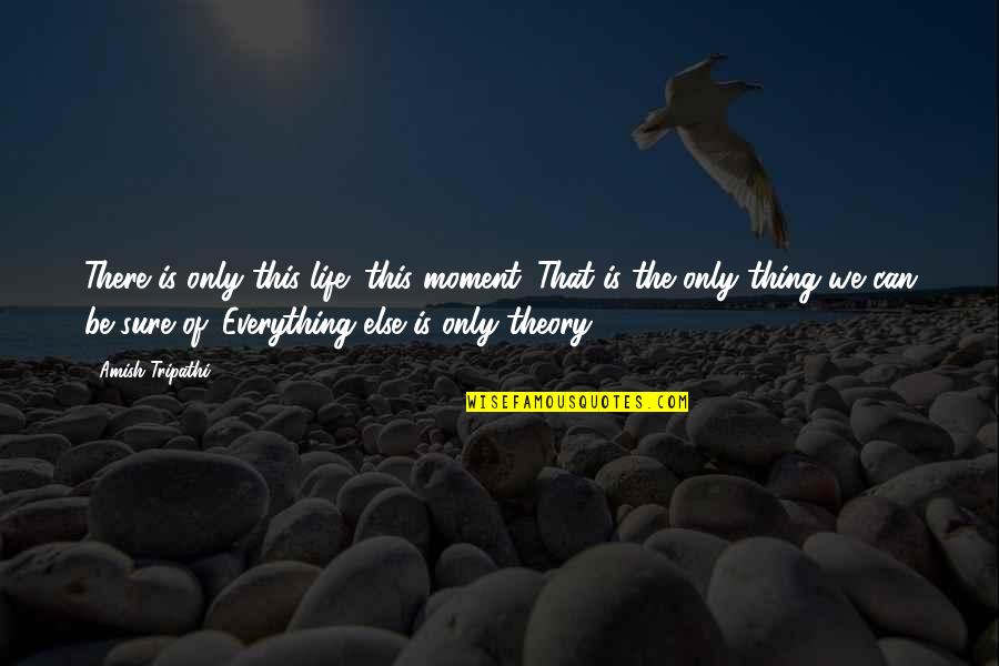 Kidobani Telefonebi Quotes By Amish Tripathi: There is only this life; this moment. That